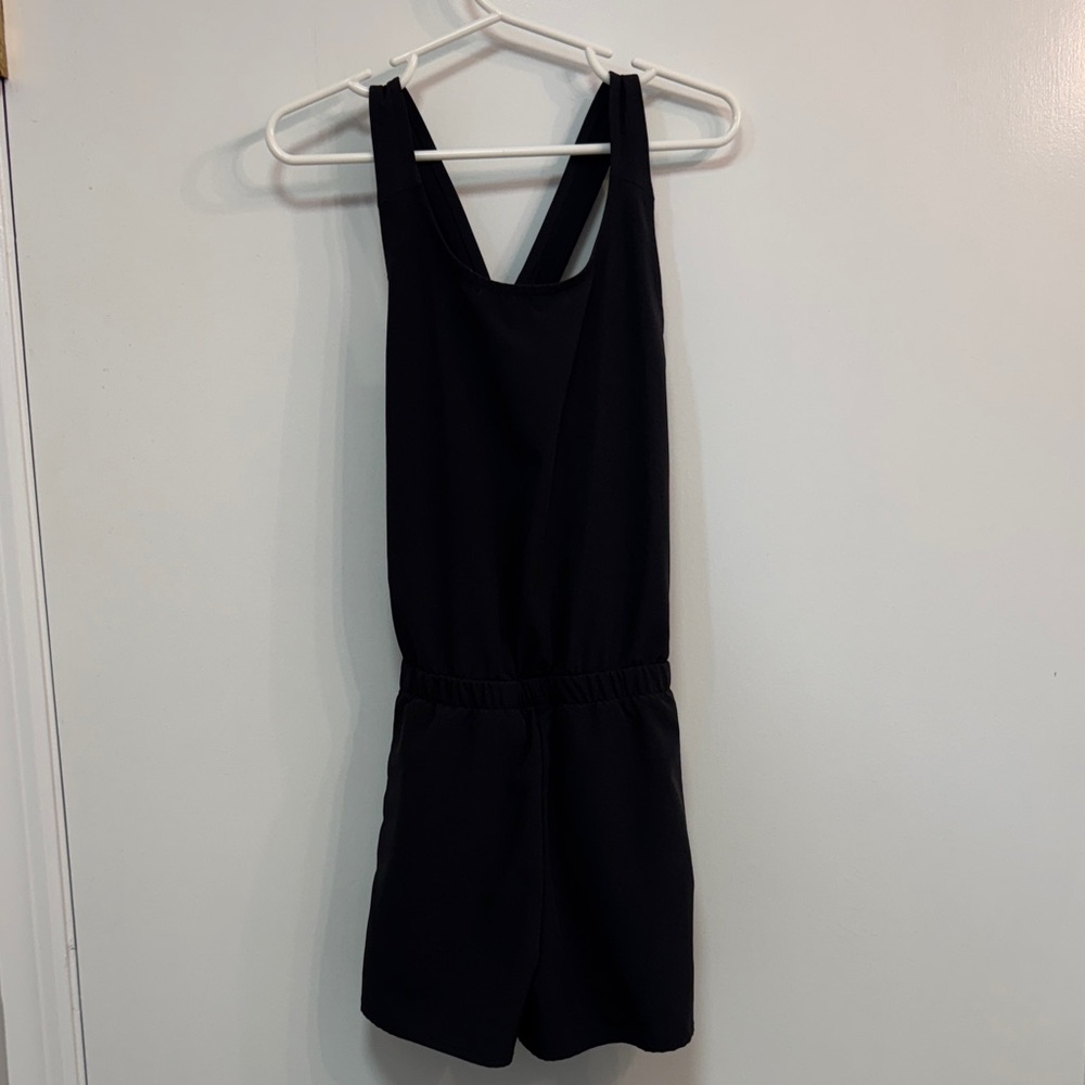 Kid’s Black Sleeveless Romper